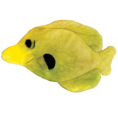 Kittybelles Yellow Tang Plush Fish Cat Toy