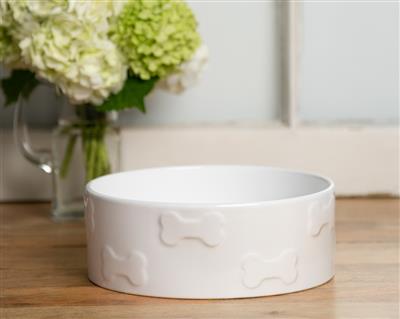 Park Life Designs Manor White Pet Bowls