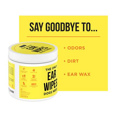 Natural Rapport Dog Ear Wipes, 100 count Jar - Paw Naturals