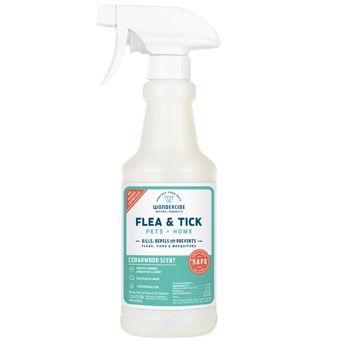 Wondercide Cedarwood Flea & Tick Spray for Pets + Home with Natural Essential Oils