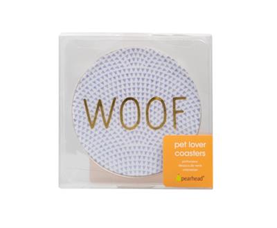 Pearhead “Woof, Bark, Wag, Arf” Coaster Set