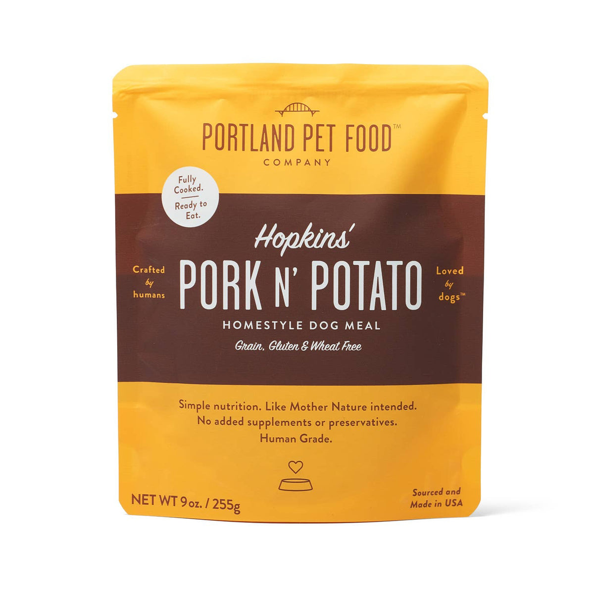 Portland Pet Food Company Hopkins Pork N Potato Homestyle Meal Wet Dog Food
