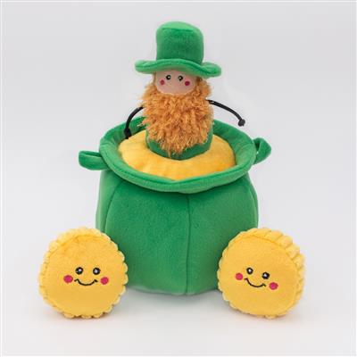 Zippypaws St. Patrick's Pot Of Gold Burrow Dog Toy