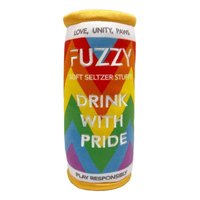 Lulubelles Fuzzy Soft Seltzer Plush Dog Toy