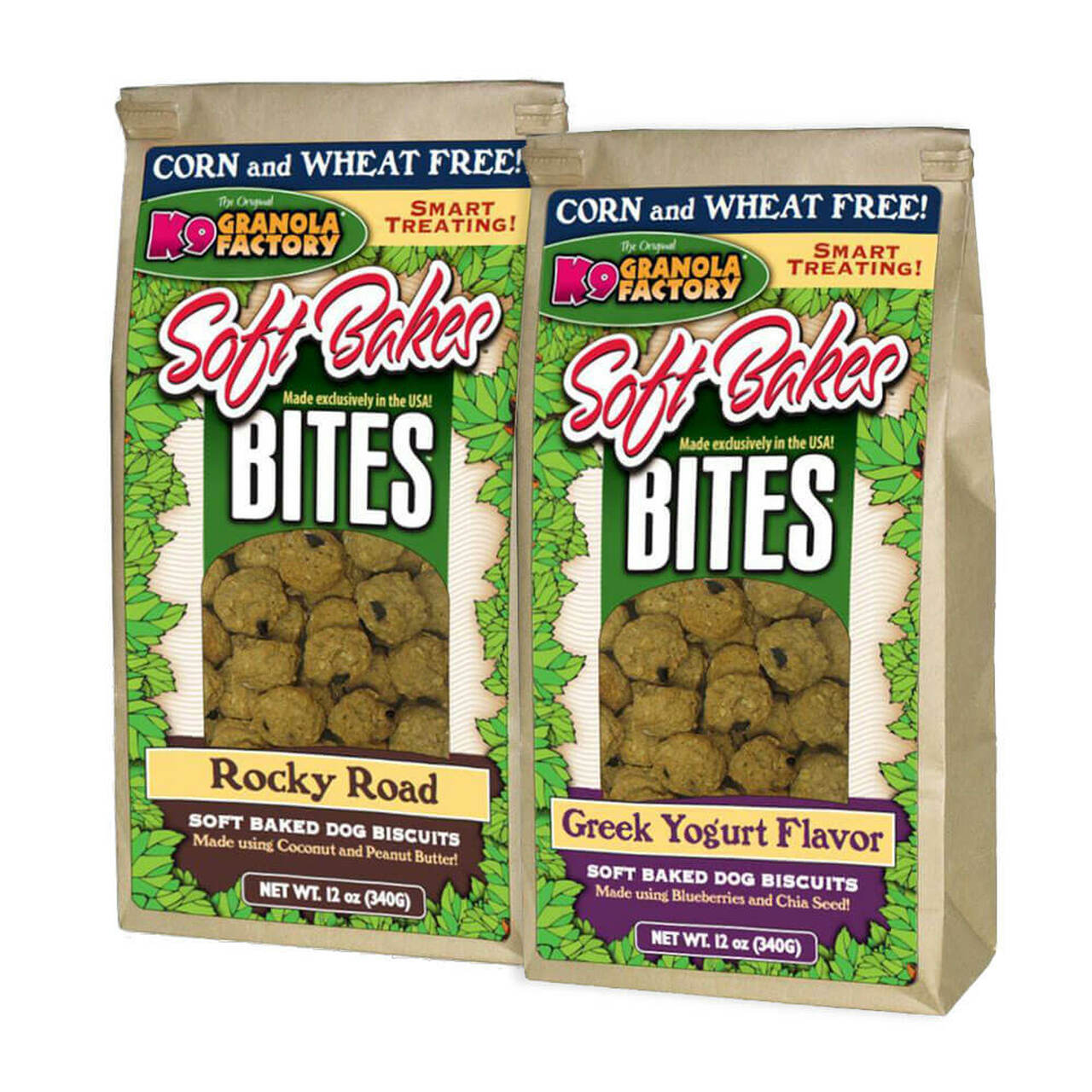 K9 Granola Factory Soft Bakes Bites Dog Biscuit 12oz