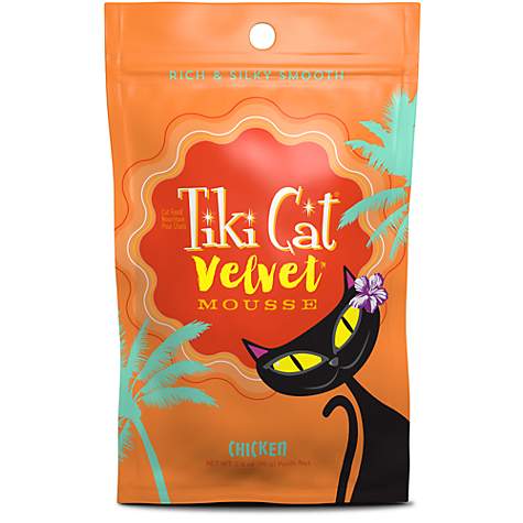 Tiki Pet Velvet Mousse Wet Cat Food Pouch 2.8oz