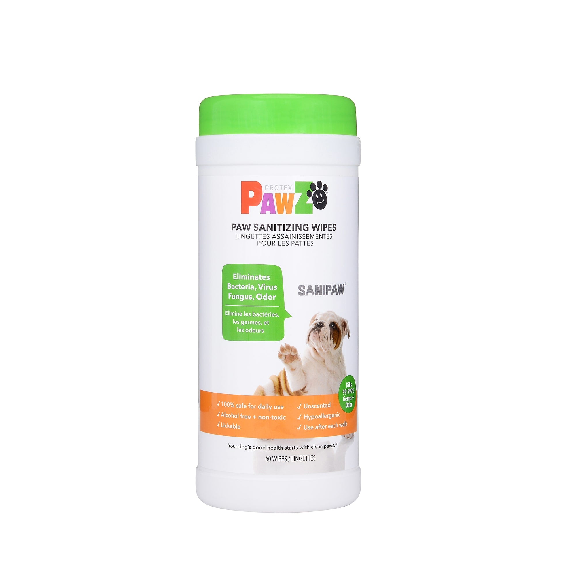 Pawz SaniPaw Paw Sanitation Wipes - Paw Naturals