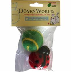 DoyenWorld Felt Ball Lady Bug Cat Toys