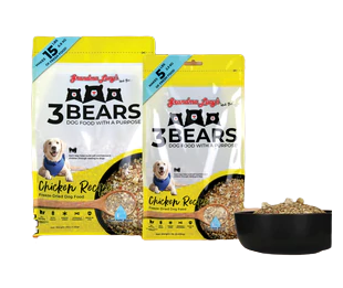 Grandma Lucy's 3 Bears Chicken Freeze-Dried Dog Food - Paw Naturals