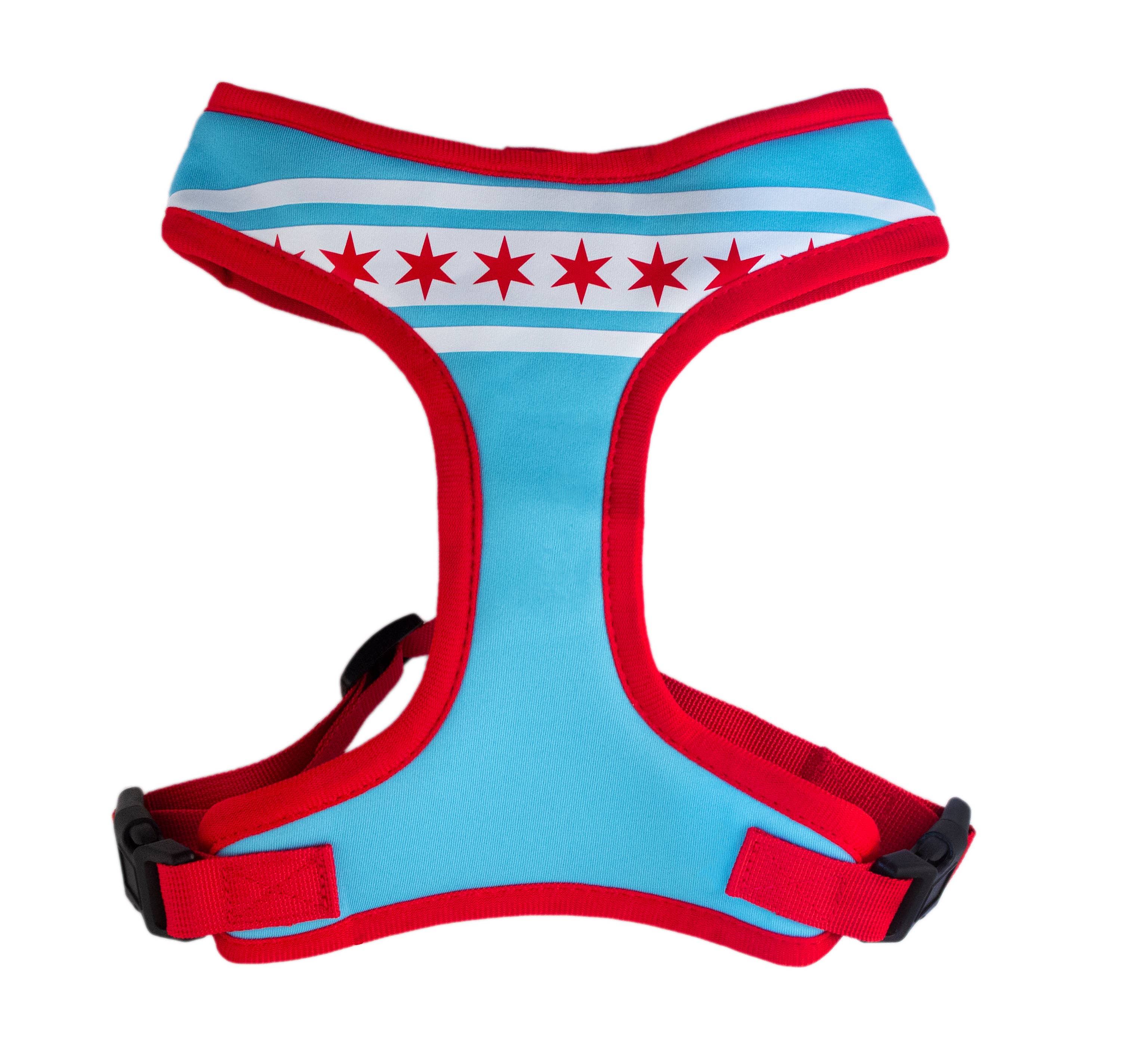 Sophisticated Pup Chicago Flag Dog Harness Comfort Soft