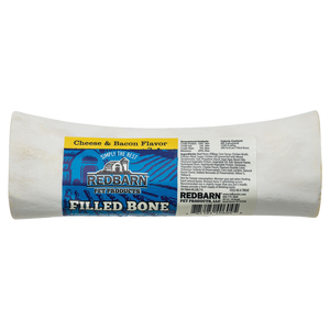 Redbarn Filled Bone Chew Treat for Dogs Cheese & Bacon / Large - Paw Naturals