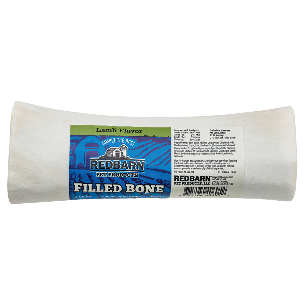 Redbarn Filled Bone Chew Treat for Dogs - Paw Naturals