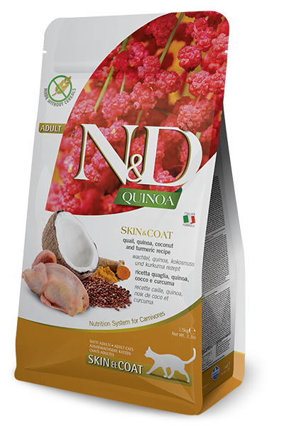Farmina N&D Quinoa Skin & Coat Quail Dry Cat Food
