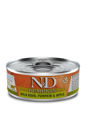 Farmina N&D Pumpkin Canned Cat Food 2.8oz Boar Pumpkin & Apple - Paw Naturals