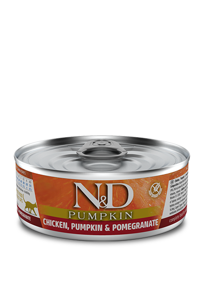 Farmina N&D Pumpkin Canned Cat Food 2.8oz Chicken Pumpkin & Pomegranate - Paw Naturals