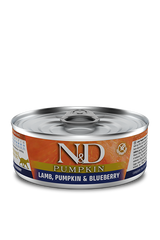 Farmina N&D Pumpkin Canned Cat Food 2.8oz Lamb Pumpkin & Blueberries - Paw Naturals