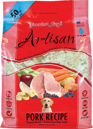 Grandma Lucy's Artisan Pork Freeze-Dried Dog Food 10lb - Paw Naturals