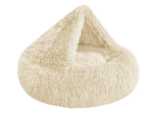 Sparky & Co Calming Plush Round Cozy Cave Bed