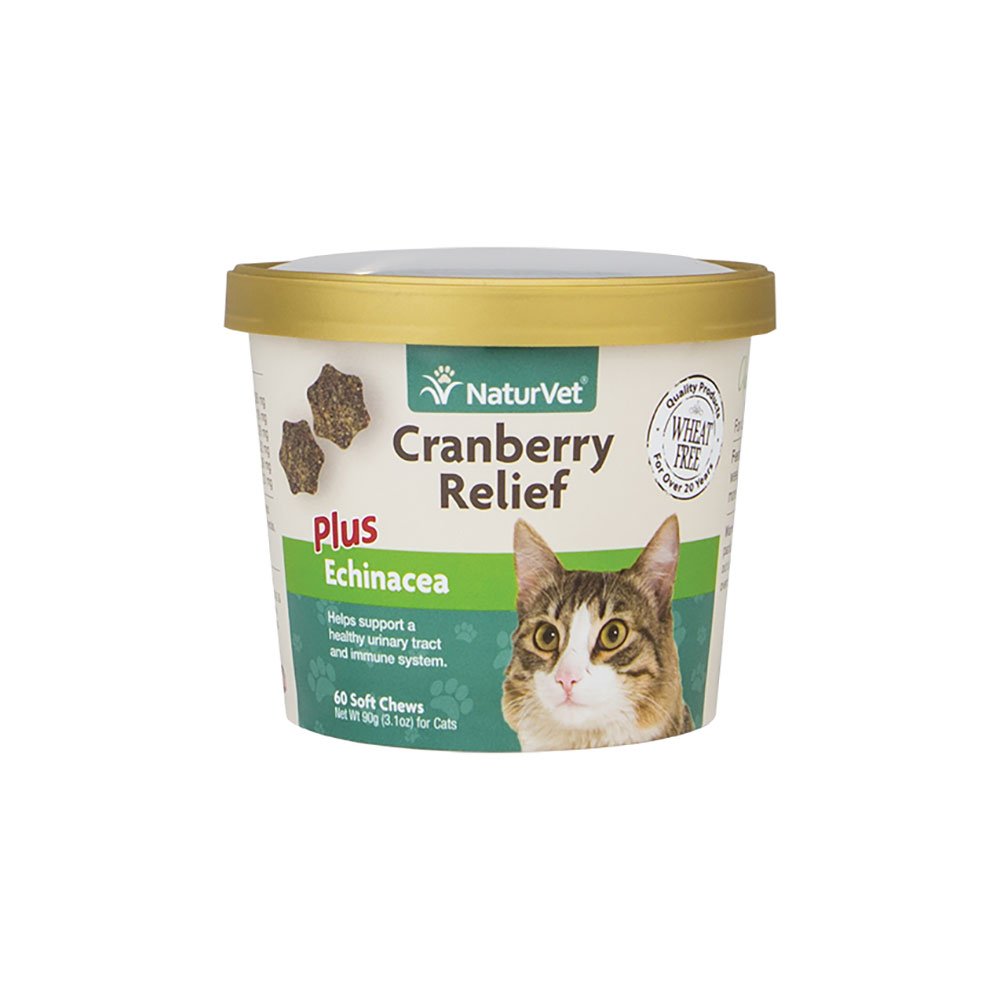 NaturVet Cranberry Relief + Echinacea Soft Chews for Cats - Paw Naturals