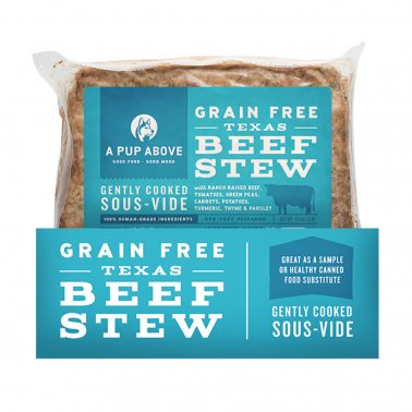 A Pup Above Texas Beef Stew Sous-Vide, Gently Cooked Frozen Dog Food 1lb - Paw Naturals