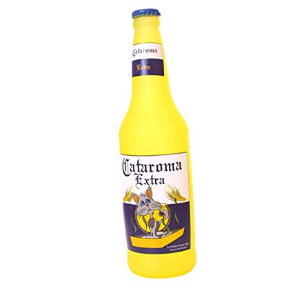 VIP Silly Squeakers Beer Bottle Cataroma Dog Toy