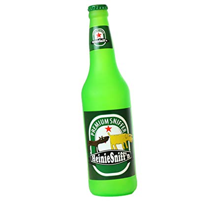 Silly Squeakers Beer Bottle Heinie Sniff'n Dog Toy - Paw Naturals