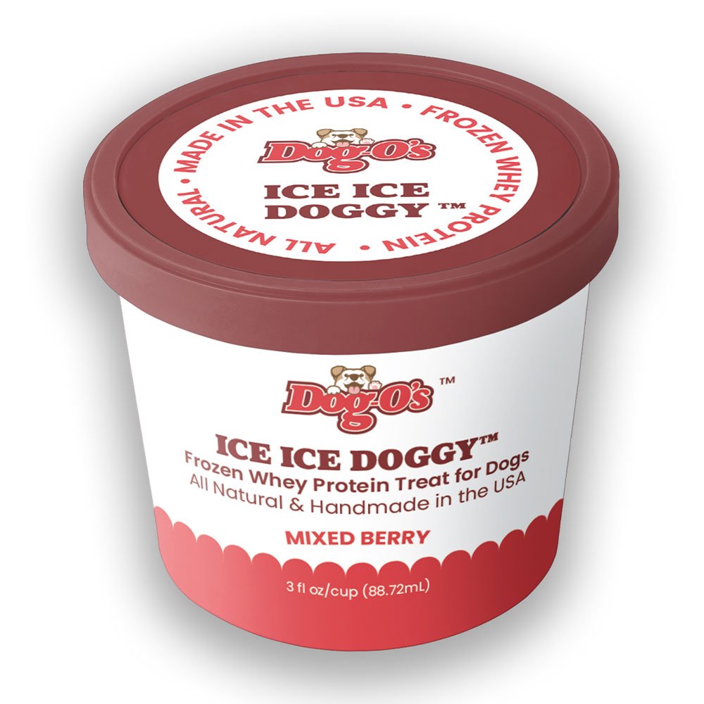 Dog-O's Ice Ice Doggy Frozen Whey Protein Treat for Dogs 3oz Cups