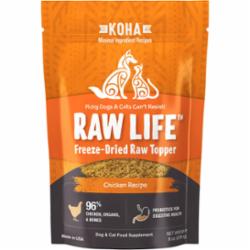 Koha Raw Life Freeze-Dried Raw Food Topper for Dogs & Cats