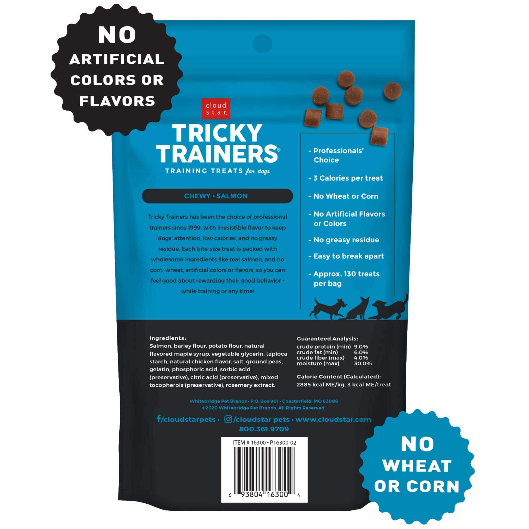 Cloud Star Tricky Trainers Soft & Chewy Salmon Dog Treats