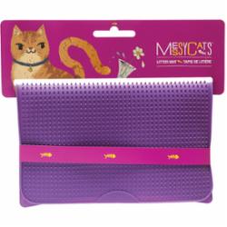 Messy Mutts Cat Litter Mat Purple