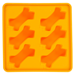 Messy Mutts Framed "Spill Resistant" Silicone Popsicle Mold 9.5"x9.5" Orange - Paw Naturals