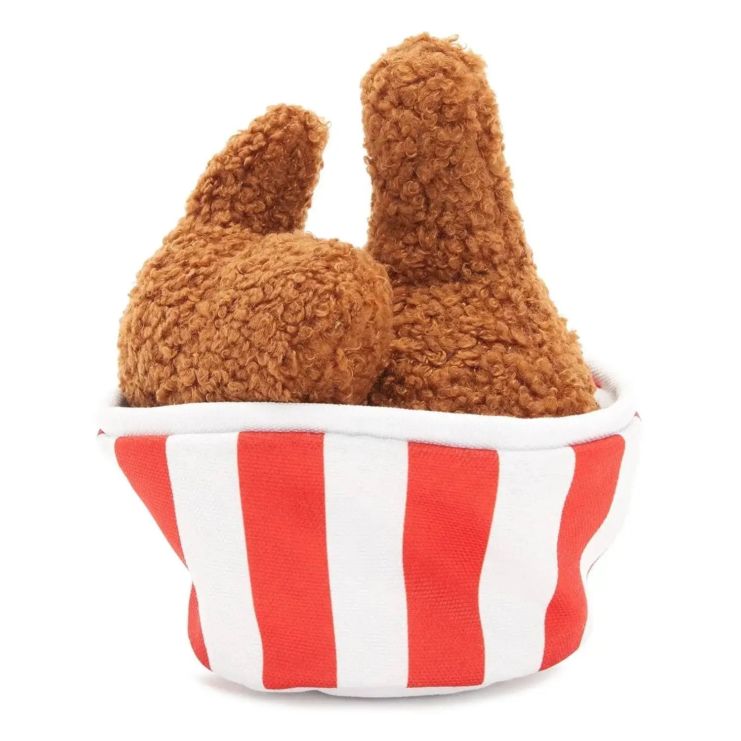 BARK Bucket O' Fried Licken Chicken Plush Food Dog Toy