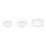 Park Life Designs Classic White Pet Bowl