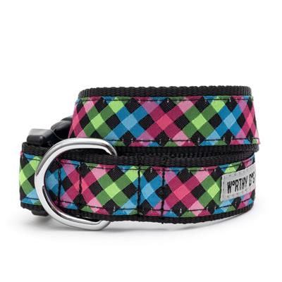 The Worthy Dog Carnival Check Collar & Lead Collection