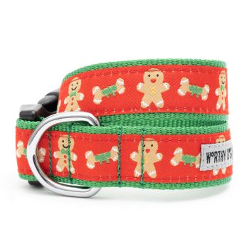 The Worthy Dog Gingerbread Bones Collar & Lead Collection