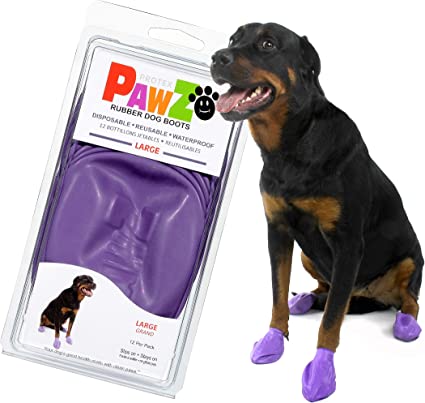 Pawz Natural Rubber Dog Boots 12 pack