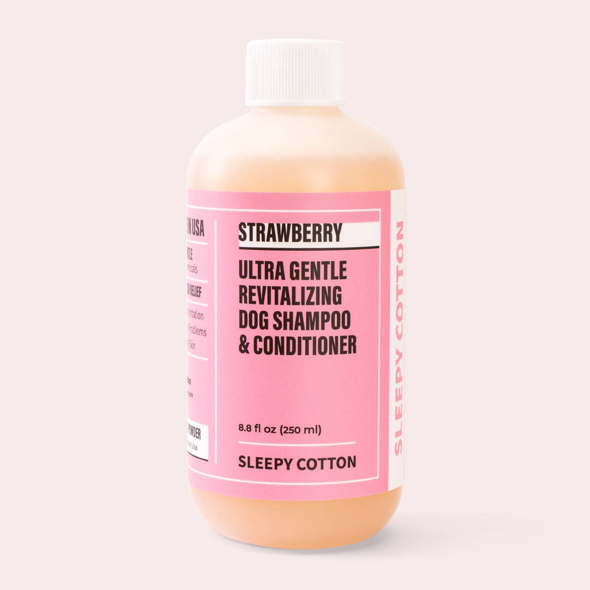Sleepy Cotton Ultra Gentle Revitalizing Dog Shampoo Strawberry 8 OZ