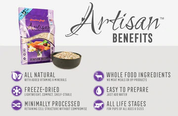 Grandma Lucy's Artisan Venison Freeze-Dried Dog Food - Paw Naturals