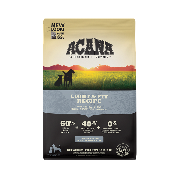 Acana Heritage Light & Fit Dry Dog Food 4.5lb - Paw Naturals
