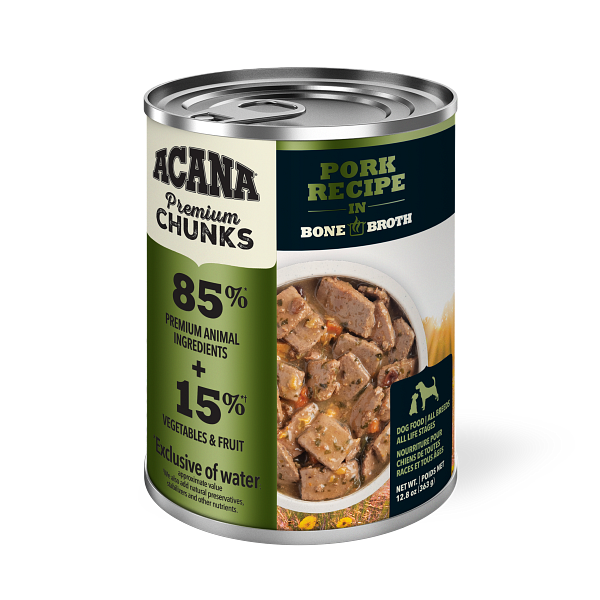 Acana Premium Chunks Canned Dog Food Pork - Paw Naturals
