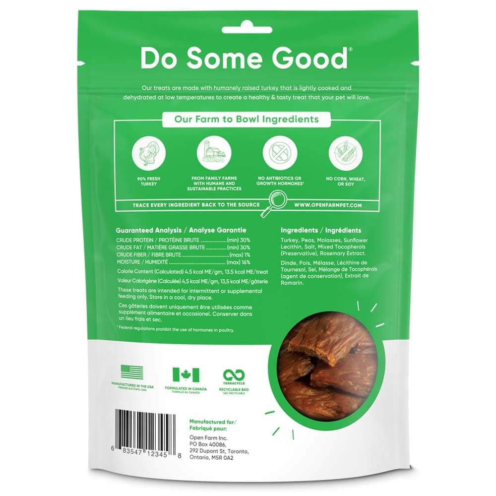 Open Farm Dehydrated Turkey Treats 4.5oz - Paw Naturals