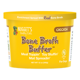 Nuggets Healthy Eats Bone Broth Butter 12z Frozen Tubs Chicken - Paw Naturals