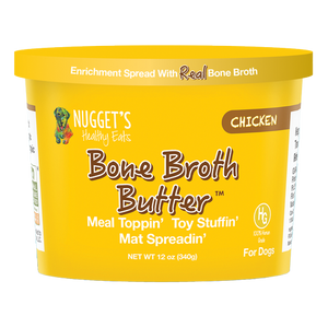 Nuggets Healthy Eats Bone Broth Butter 12z Frozen Tubs Chicken - Paw Naturals