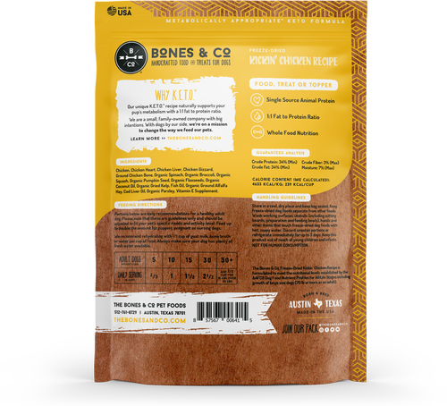 Bones & Co Keto-Approved Freeze-Dried Dog Food