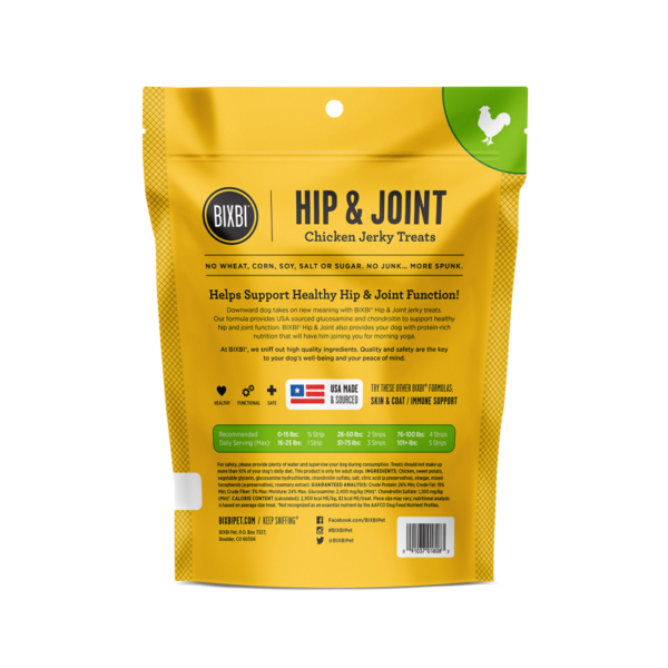 Bixbi Hip & Joint Chicken Jerky Dog Treat