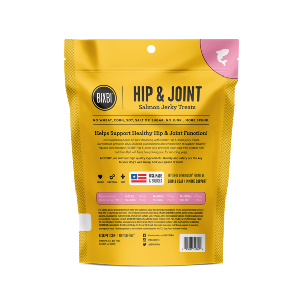 Bixbi Hip & Joint Salmon Jerky Dog Treat