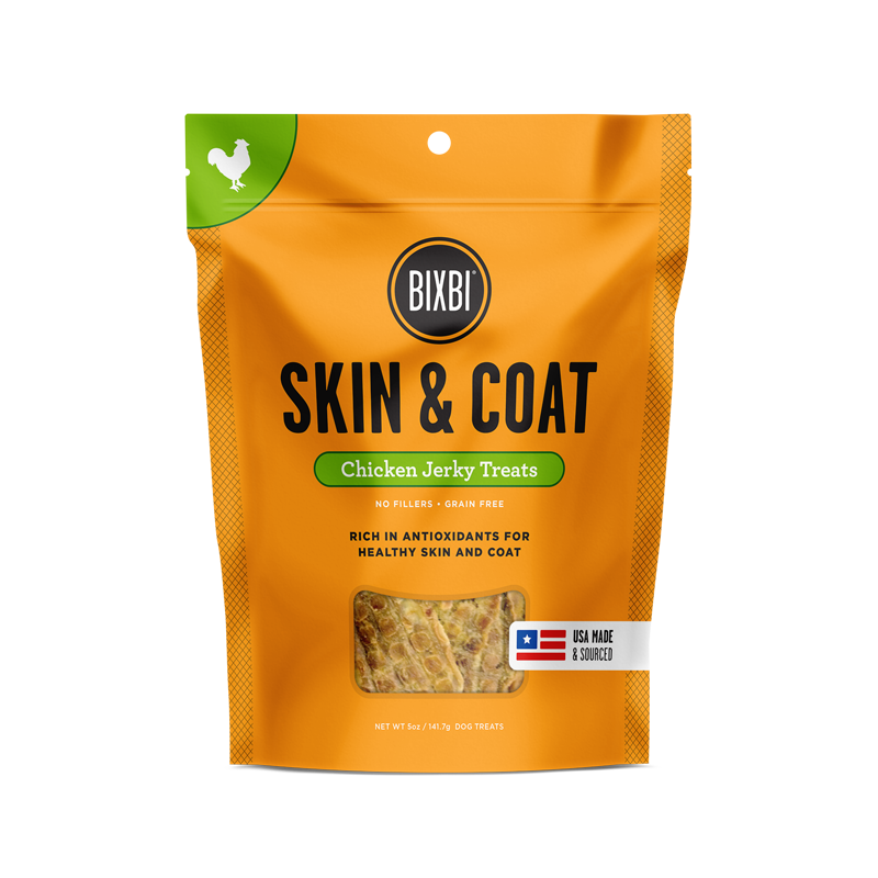 Bixbi Skin & Coat Chicken Jerky Dog Treat