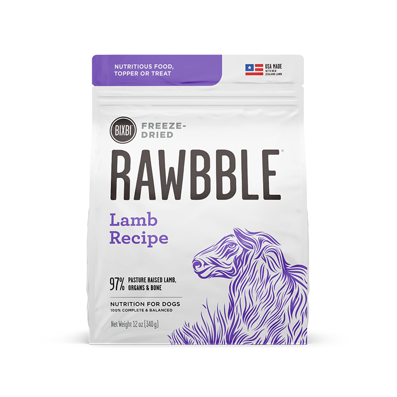 Bixbi Rawbble Raw Freeze-Dried Lamb Dog Food