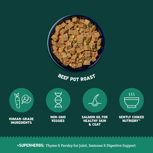 A Pup Above Whole Food Cubies Grain Free Beef Pot Roast Dry Dog Food - Paw Naturals