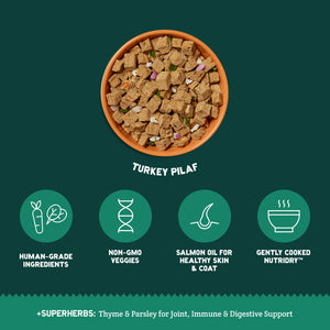 A Pup Above Whole Food Cubies Turkey Pilaf Dry Dog Food - Paw Naturals